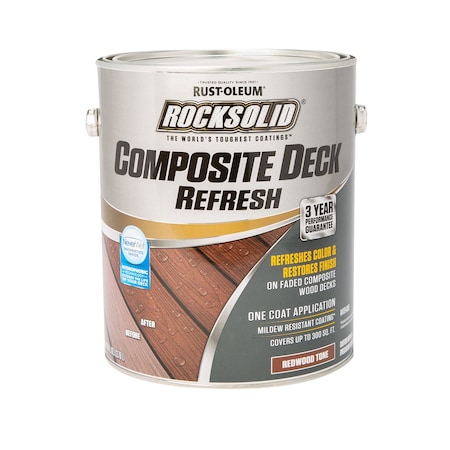 Rust-Oleum Rust-Oleum RockSolid Redwood Water-Based Deck Refresh 1 gal 350059